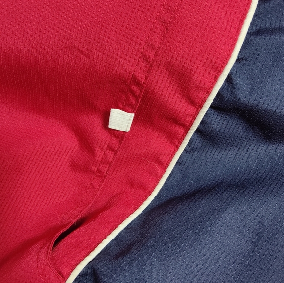 Bombardier Learjet Windbreaker Flight Jacket, Red/Navy Insets, Size XL - Picture 6 of 9